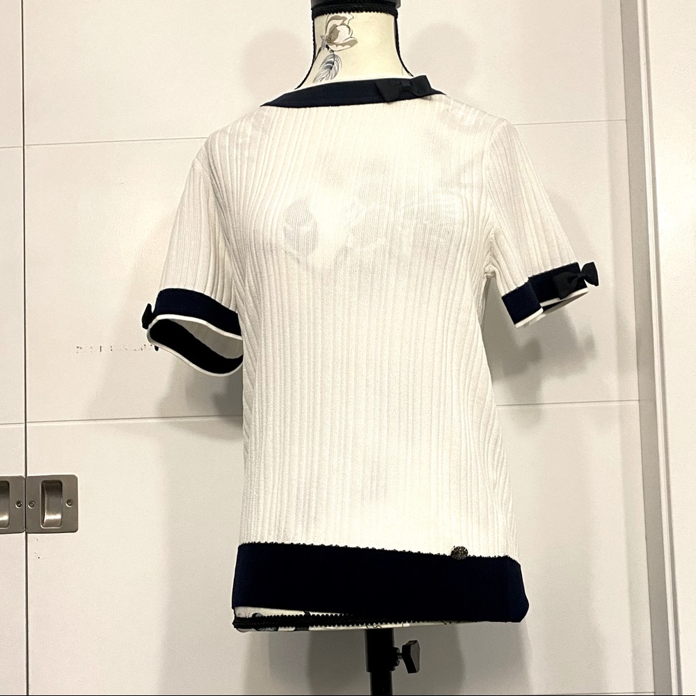 Navy and white Wanna be Chanel t-shirts